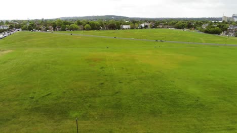 Aerial-shot-of-the-field-beside-the-Hi-way