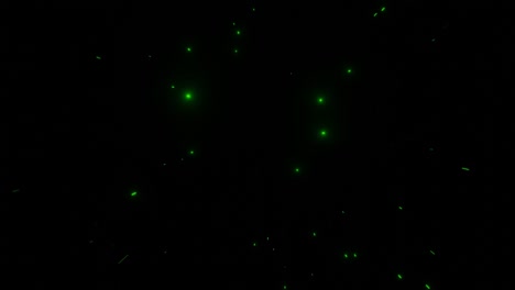 Green-star-space.-Motion-effect.-Star-Background