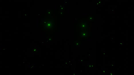 espacio de estrella verde. efecto de movimiento. fondo estrella