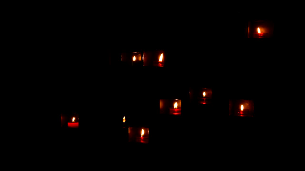 velas en un nicho especial