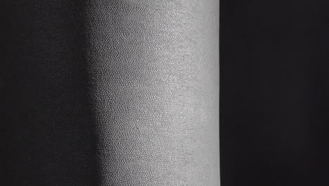 close-up of a dark gray leather material