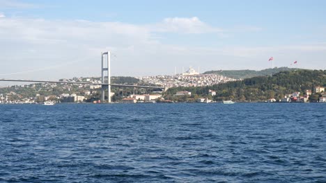 istanbul bosphorus and fatih sultan mehmet bridge