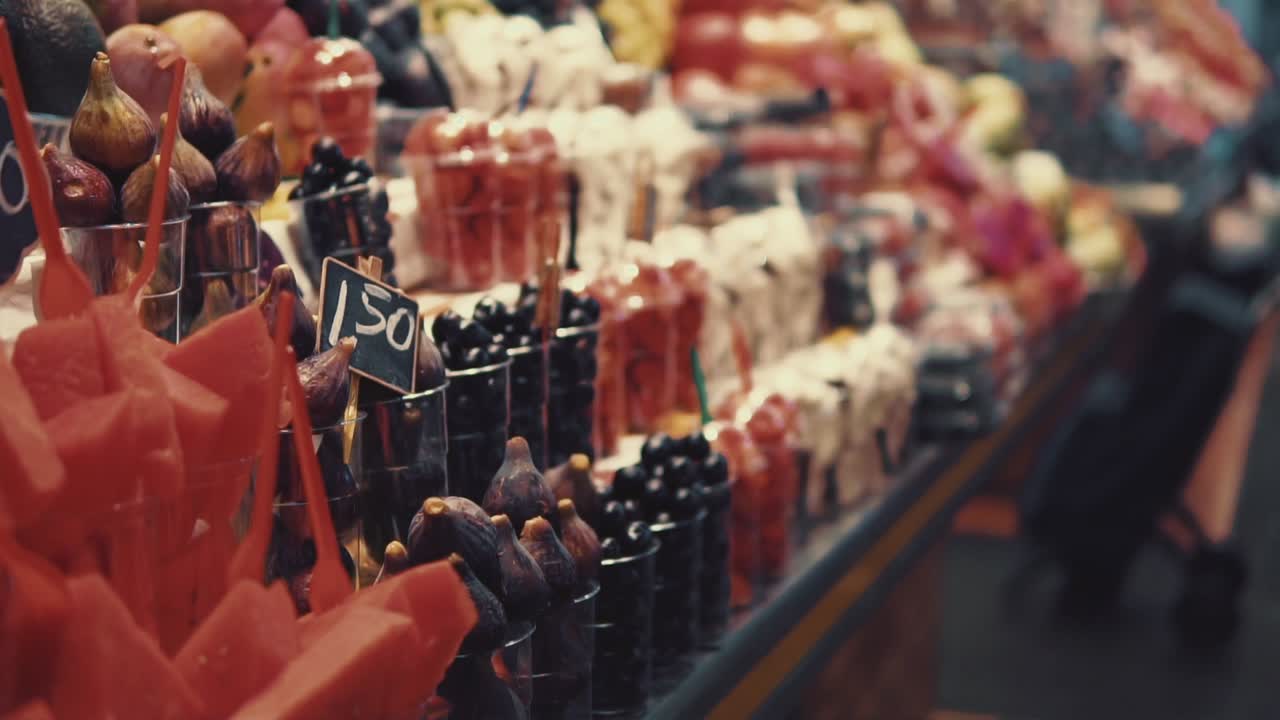 frutas y verduras frescas en un mercado