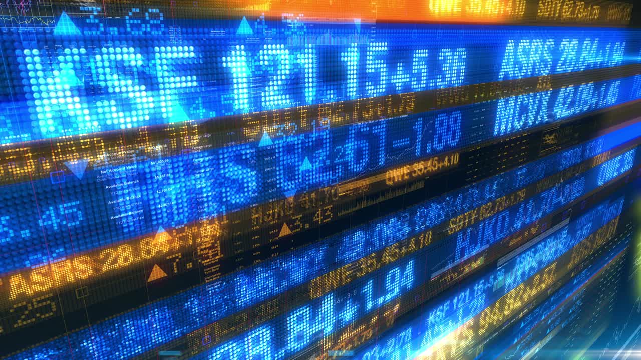 indicadores bursátiles - fondo de visualización de datos digitales