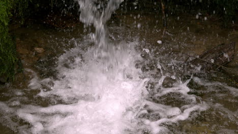 Waterfall flowing in the countryside