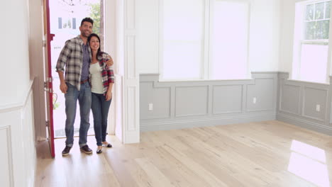 hispanic family moving into new home shot on r3d
