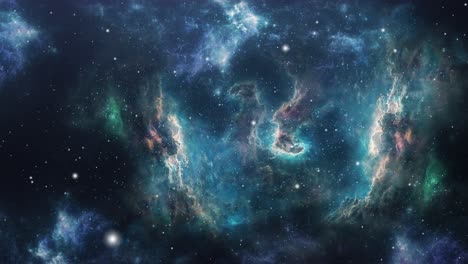 nube de nebulosa en forma de pájaro en el universo