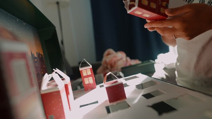 Advent calendar houses
