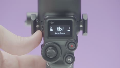 dji gimbal camera settings and controls