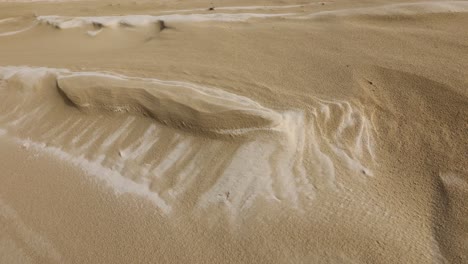 beautiful sand pattersn created by the wind in sand dunes