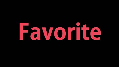 favorite text animation message motion graphics