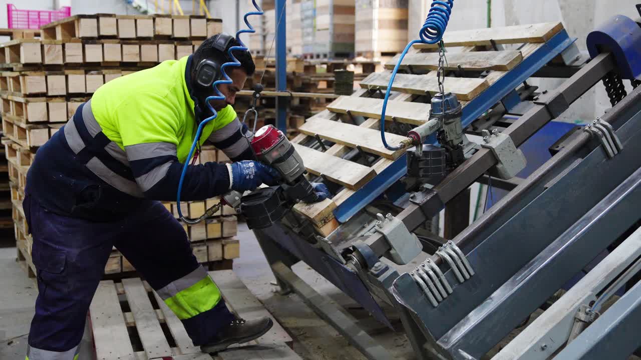 Processo di produzione dei pallet