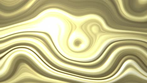 Animation-of-shapes-and-moving-golden-liquid-background