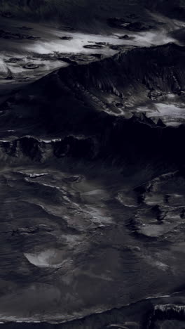 dark and dramatic mountainous landscape