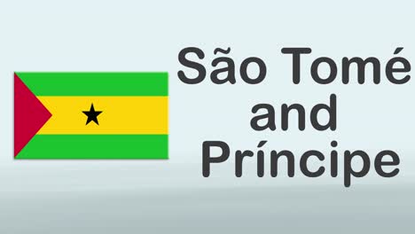 3d-Presentation-promo-intro-in-white-background-with-a-colorful-ribon-of-the-flag-and-country-of-São-Tomé-and-Príncipe