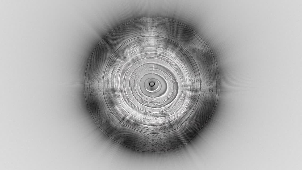 patrón circular abstracto en escala de gris