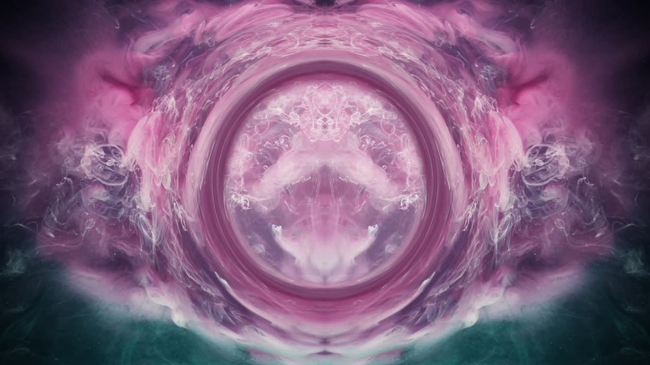 flujo de niebla nube de fantasía mezcla de gas rosa blanco