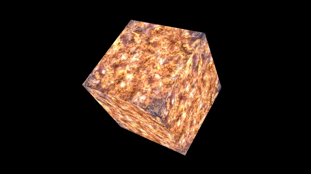 cubo abstracto luz lujo oro y superficie de línea oscura