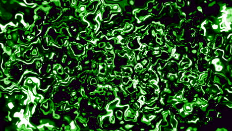 abstract green liquid waves