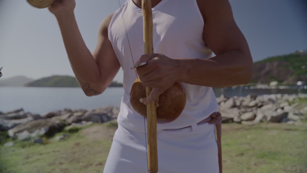 Capoeira Music Performance by the Water