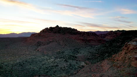 Aerial-view-of-Snow-Canyon-State-Park,-Utah,-USA