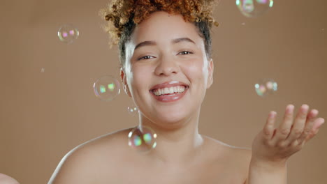 skincare, cosmetics and bubbles