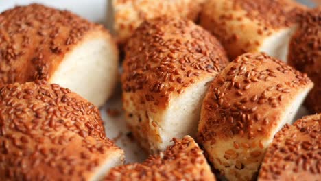 slices of sesame bread