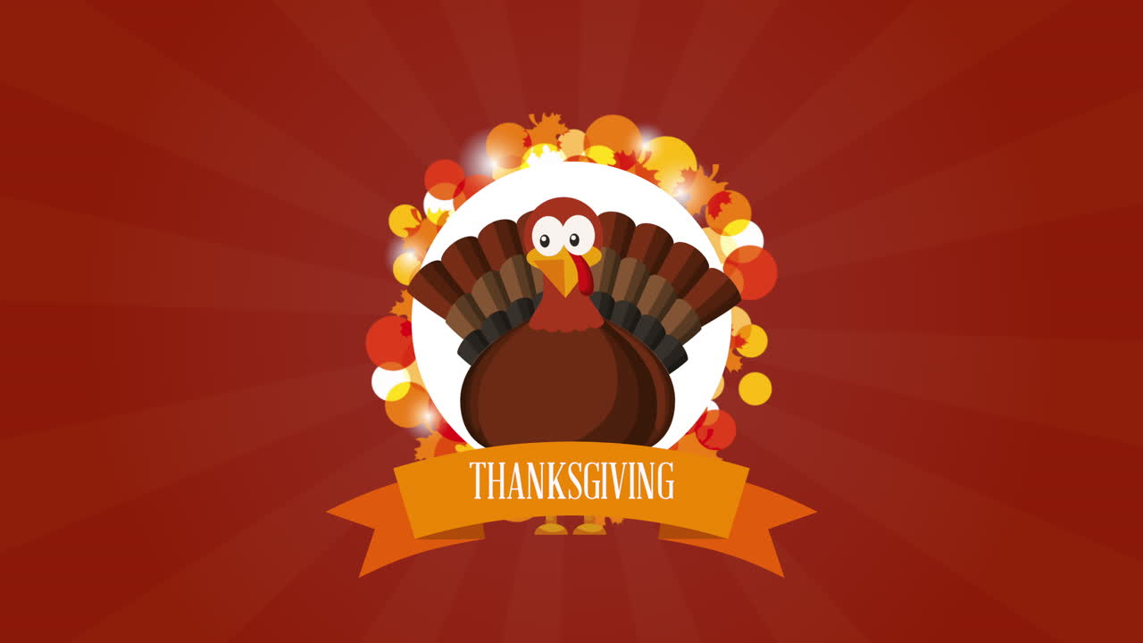 칠면조와 함께 행복한 추수감사절 축하