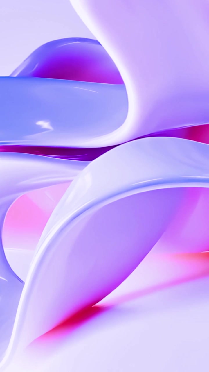Smooth Flowing Abstract Shapes with Purple and Pink Hues