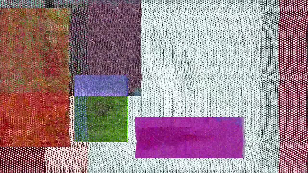 Glitch Grain Texture Overlay with Digital Noise and Dithered Distortion - Seamless Loop