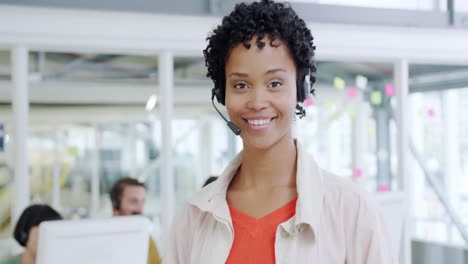 Portrait-of-a-female-call-centre-worker