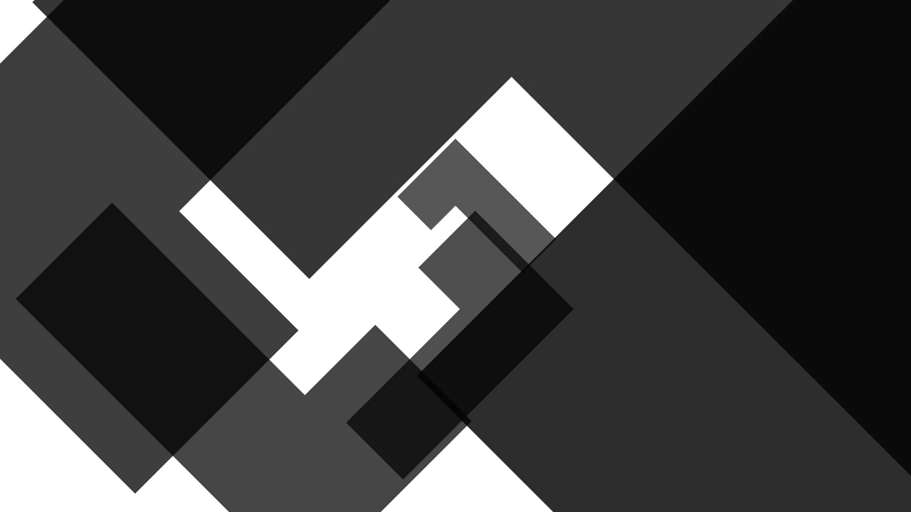 Abstract Animation of Expanding and Overlapping Geometric Squares