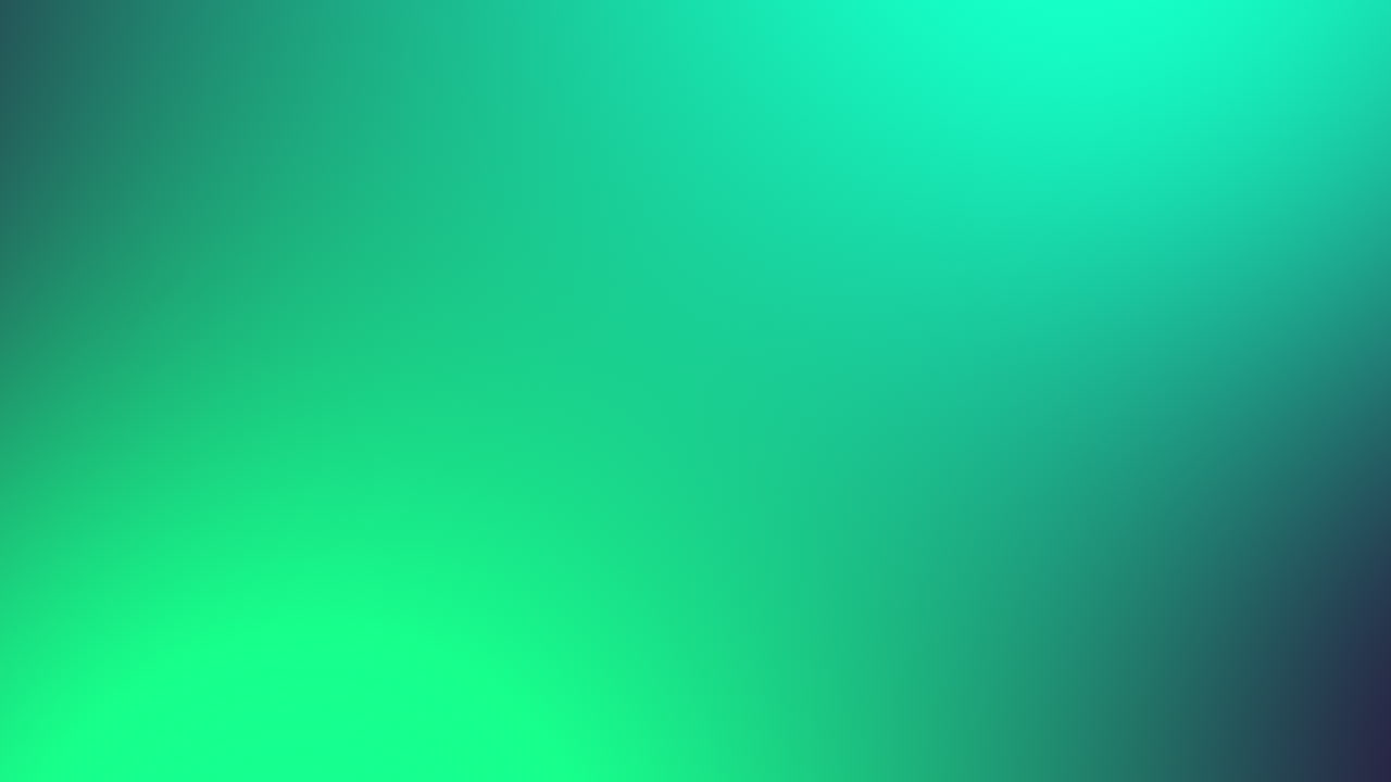 Smooth Flowing Green and Teal Abstract Gradient Background