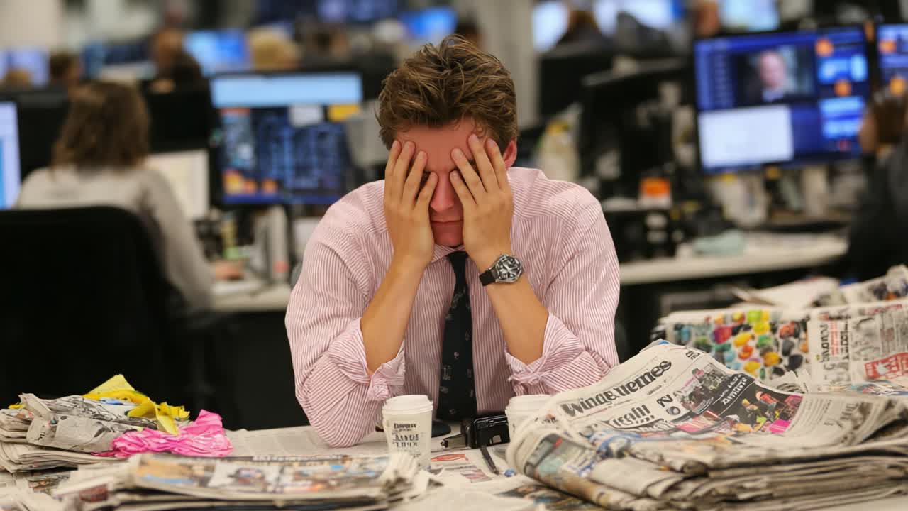 A Frustrated Professional in an Overwhelmed Newsroom: Capturing the Emotional Toll of Journalism in a Busy Work Environment