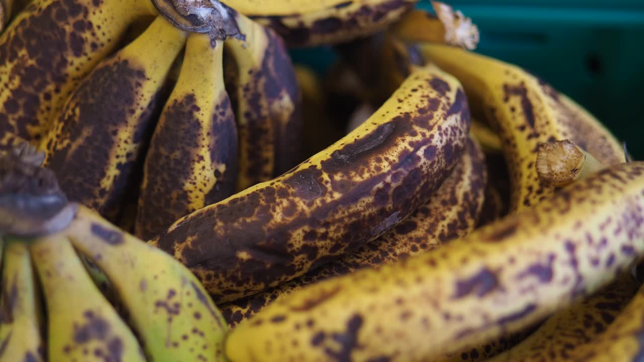 Close-up of Overripe Bananas
