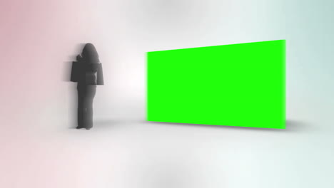 animación de ocio con silueta