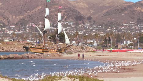 a tall master schooner sails into ventura harbor 2