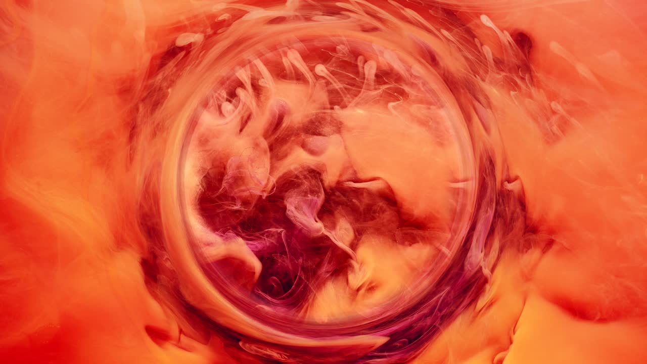 predicción de movimiento de pintura astrología coral humo rojo