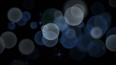 luces y partículas azules sobre un fondo brillante
