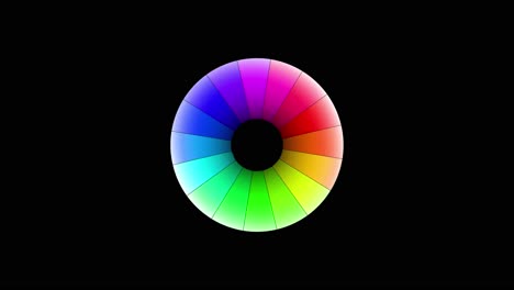animación de rueda de color para gráficos y videos de fondo
