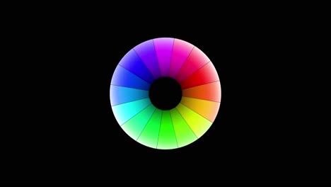 color wheel animation for background graphics and videos