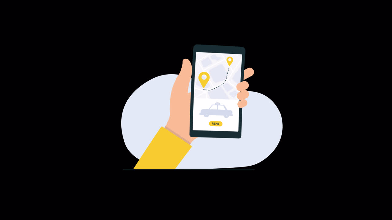 Mobile App for Car Rental and Ride Sharing Navigation