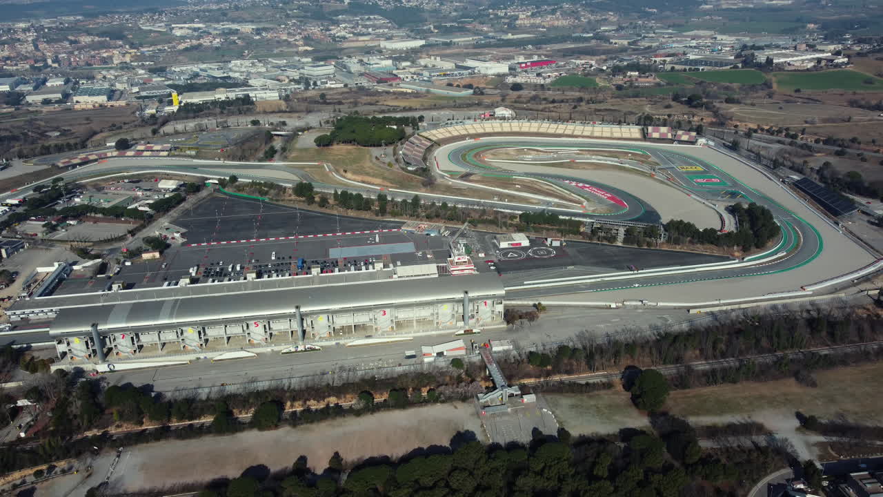 Aerial View of the Catalunya Circuit
