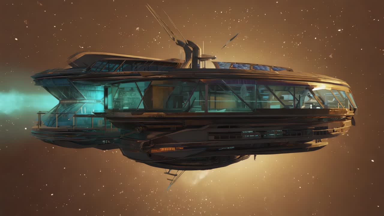 우주에서 미래의 우주선