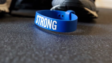 motivational wristband with shoes
