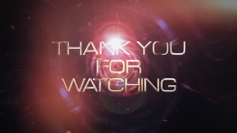 thank you for watching cinematic trailer background with abstract digital sci-fi futuristic hi-tech intro title concept. 4k 3d seamless loop science technology video cover. thanks for watching trailer