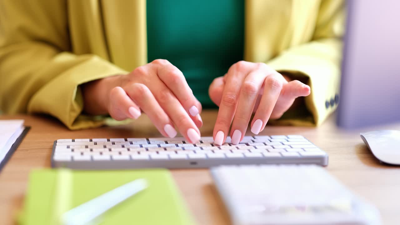 Typing on Keyboard at the Office