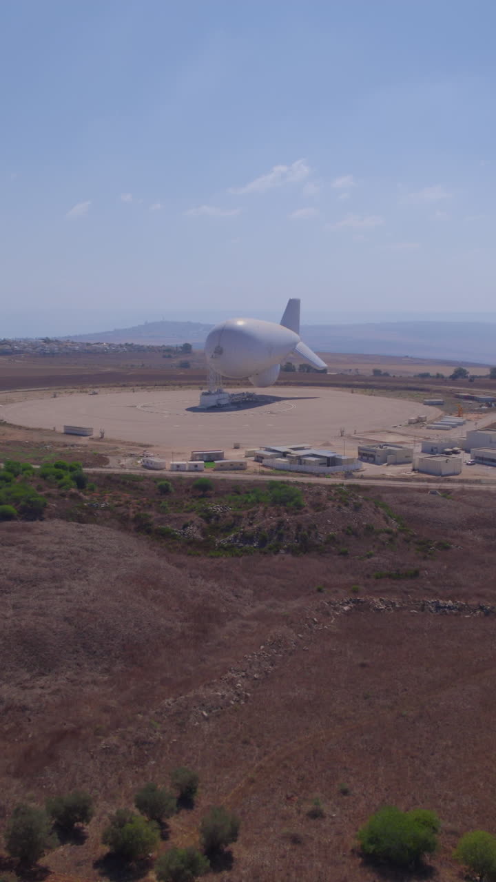 Zeppelin balloon serves mass surveillance needs with a clear vertical video perspective