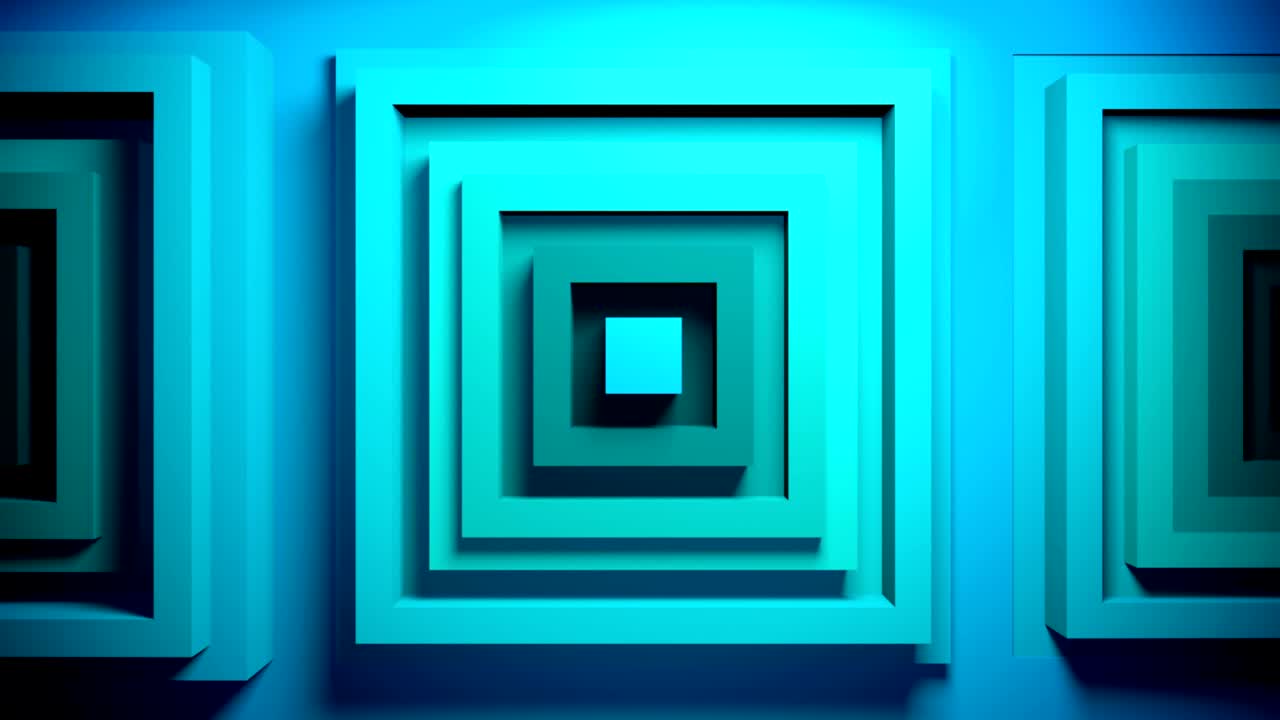 renderización 3d abstracta con cubos, fondo animado con formas geométricas en movimiento. video 4k sin costuras.