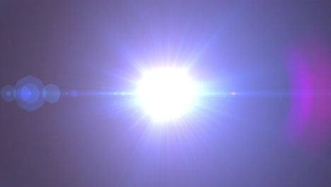 bright blue spot of light glowing against blue background